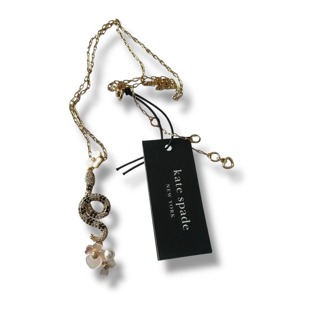 Kate Spade New York Shining Snake Pendant NECKLACE NIB SOLD OUT COLLECTIBLE BOX